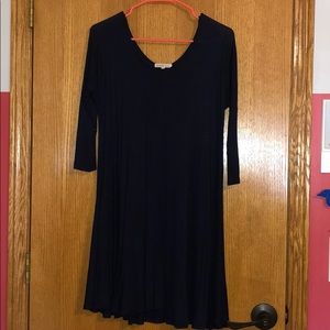 Navy Quarter sleeve dress